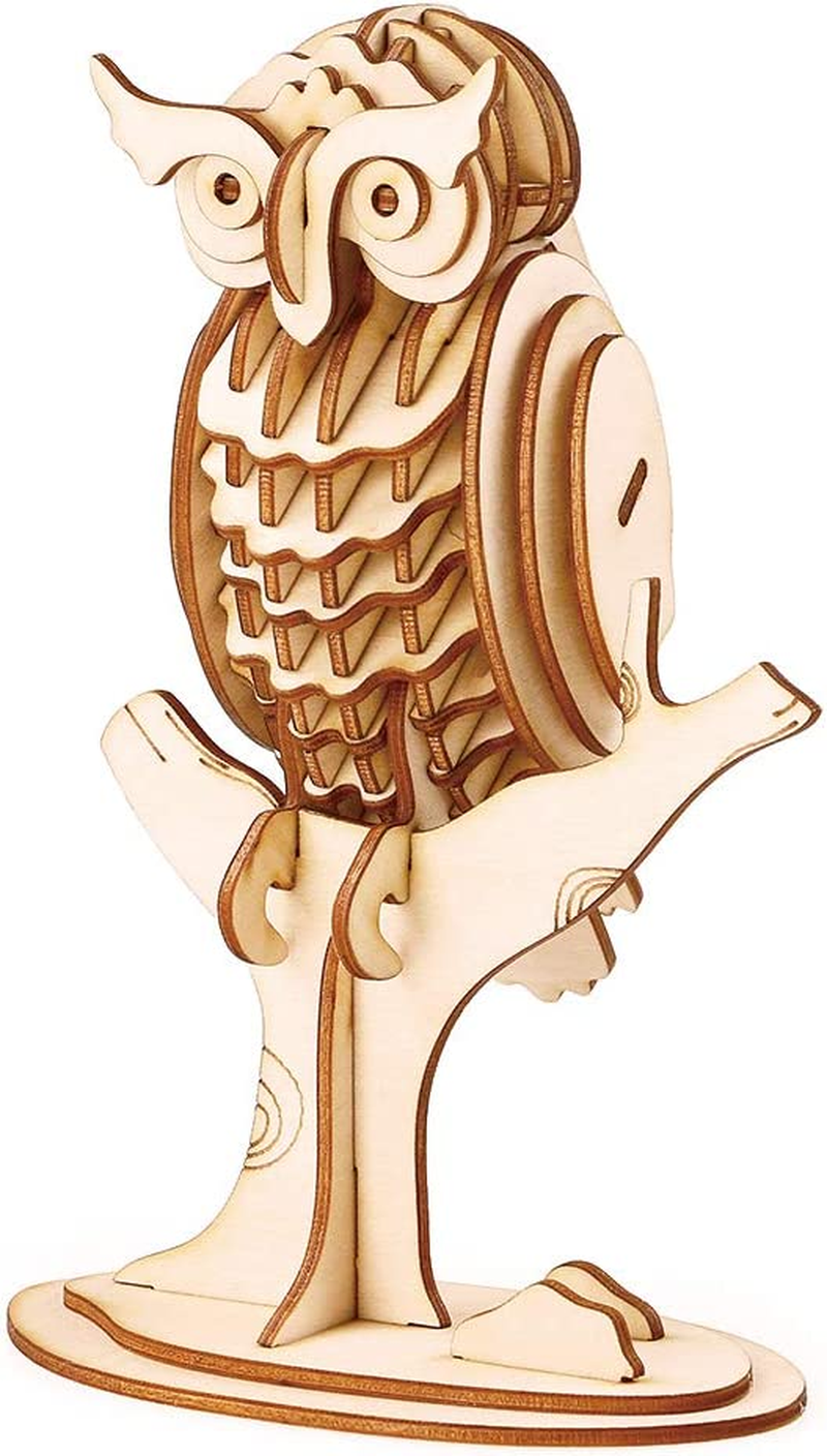 3D Wooden Assembly Puzzle - Owl