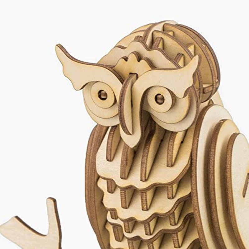 3D Wooden Assembly Puzzle - Owl