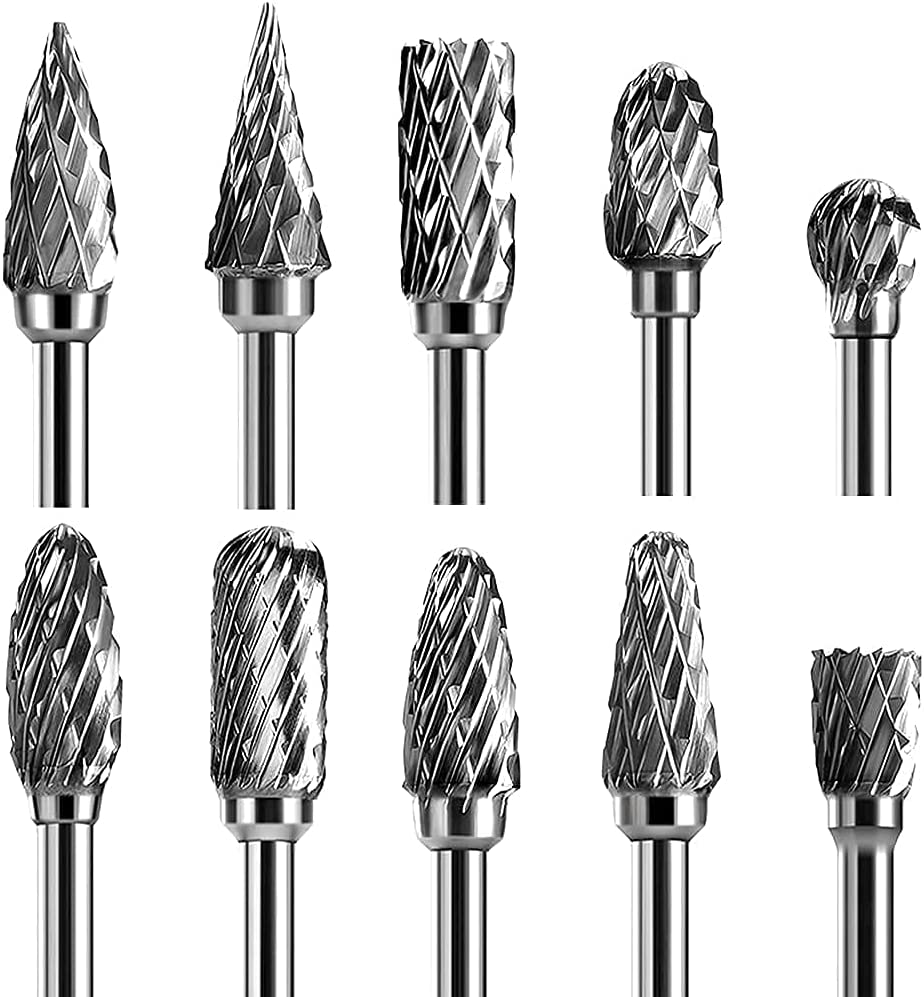 Double Cut Carbide Rotary Burr Set