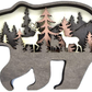 Forest Bear Animal Wooden Statue (Large with Light)